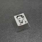 Messi Football Artisan Keycap – Metal Collectible