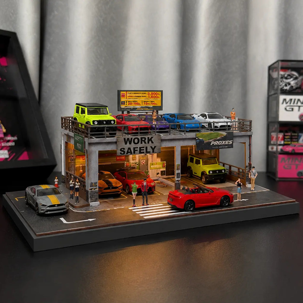 Double-Deck Garage Diorama
