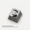 NeymarPortrait Silver Metal Artisan Keycap | Collectible Artisan Keycap