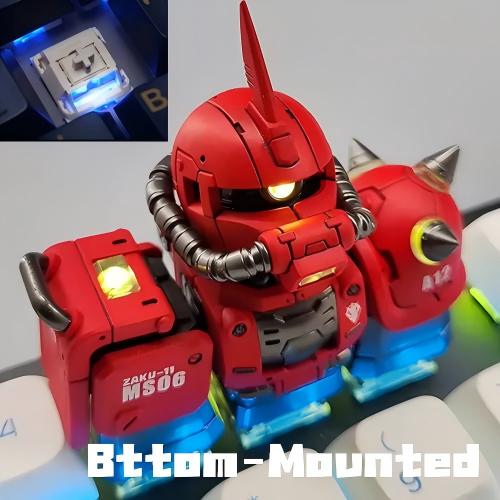 Zaku Light-Up Mecha Resin Keycap | Collectible Artisan Keycap