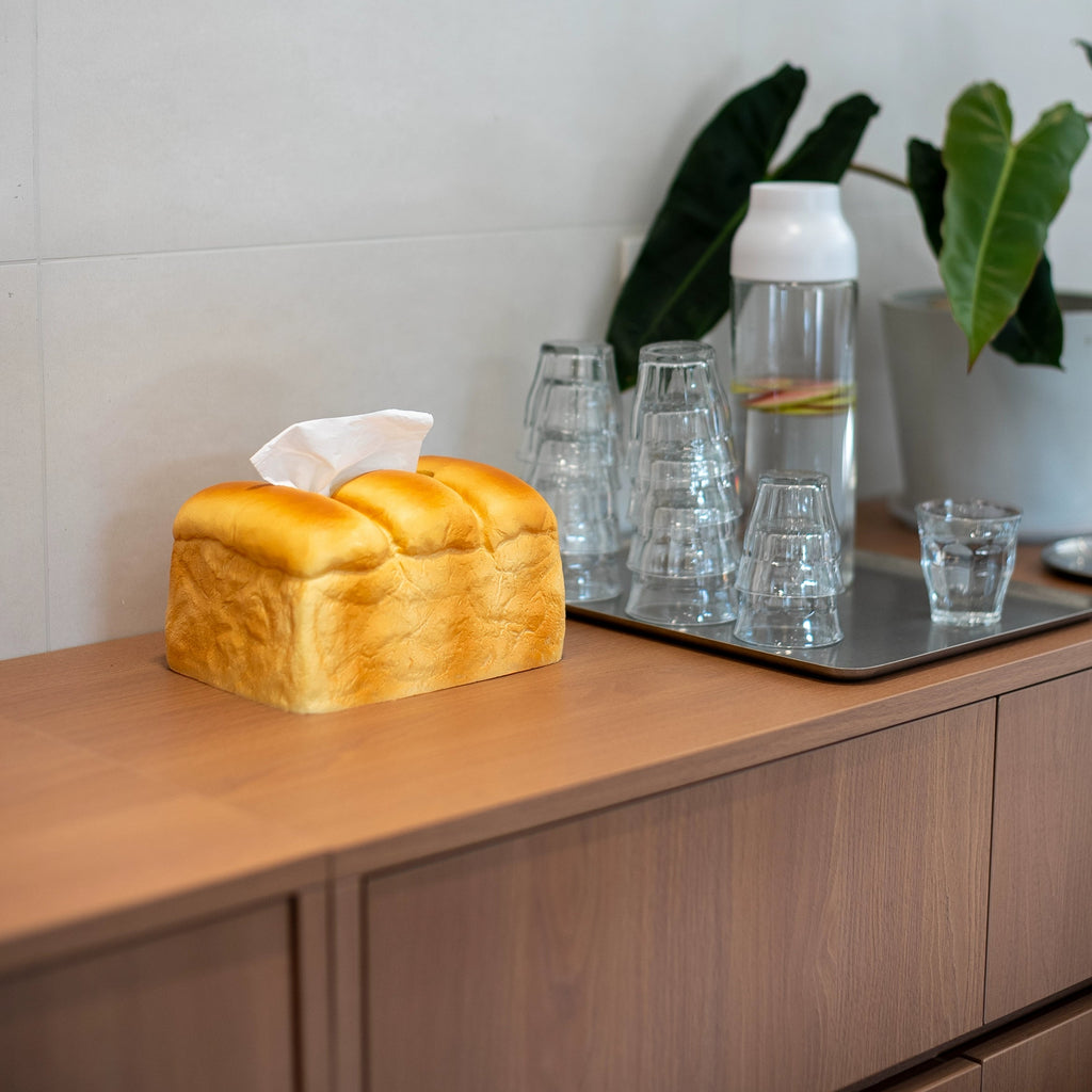 “Freshly Baked” Toast Tissue Box – Kawaii Bread Loaf Dispenser