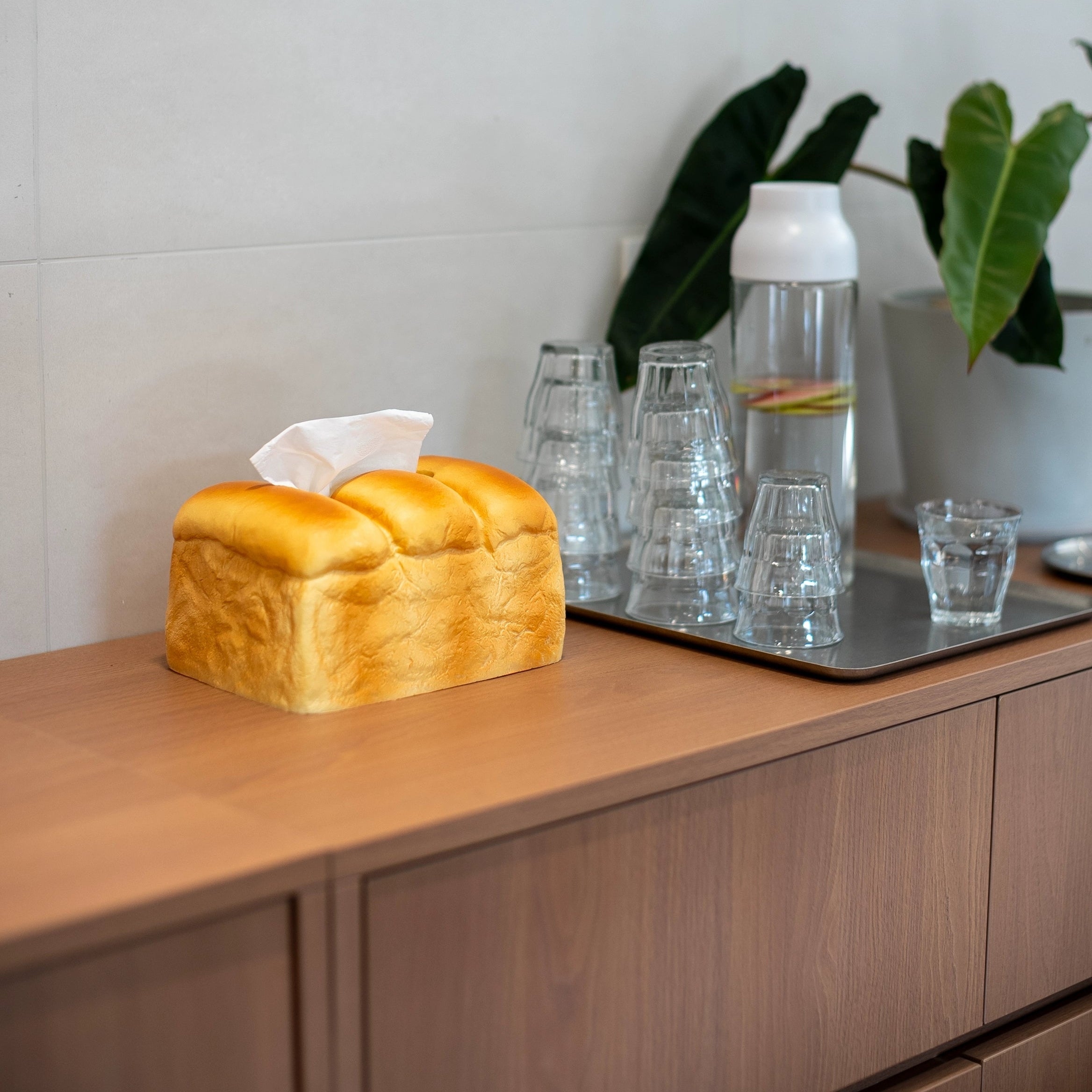 “Freshly Baked” Toast Tissue Box – Kawaii Bread Loaf Dispenser