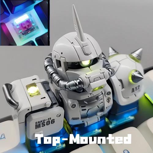 Zaku Light-Up Mecha Resin Keycap | Collectible Artisan Keycap