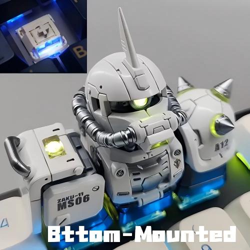 Zaku Light-Up Mecha Resin Keycap | Collectible Artisan Keycap