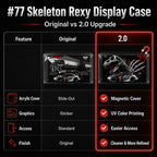 #77 Skeleton Rexy 2.0 Acrylic Display Case