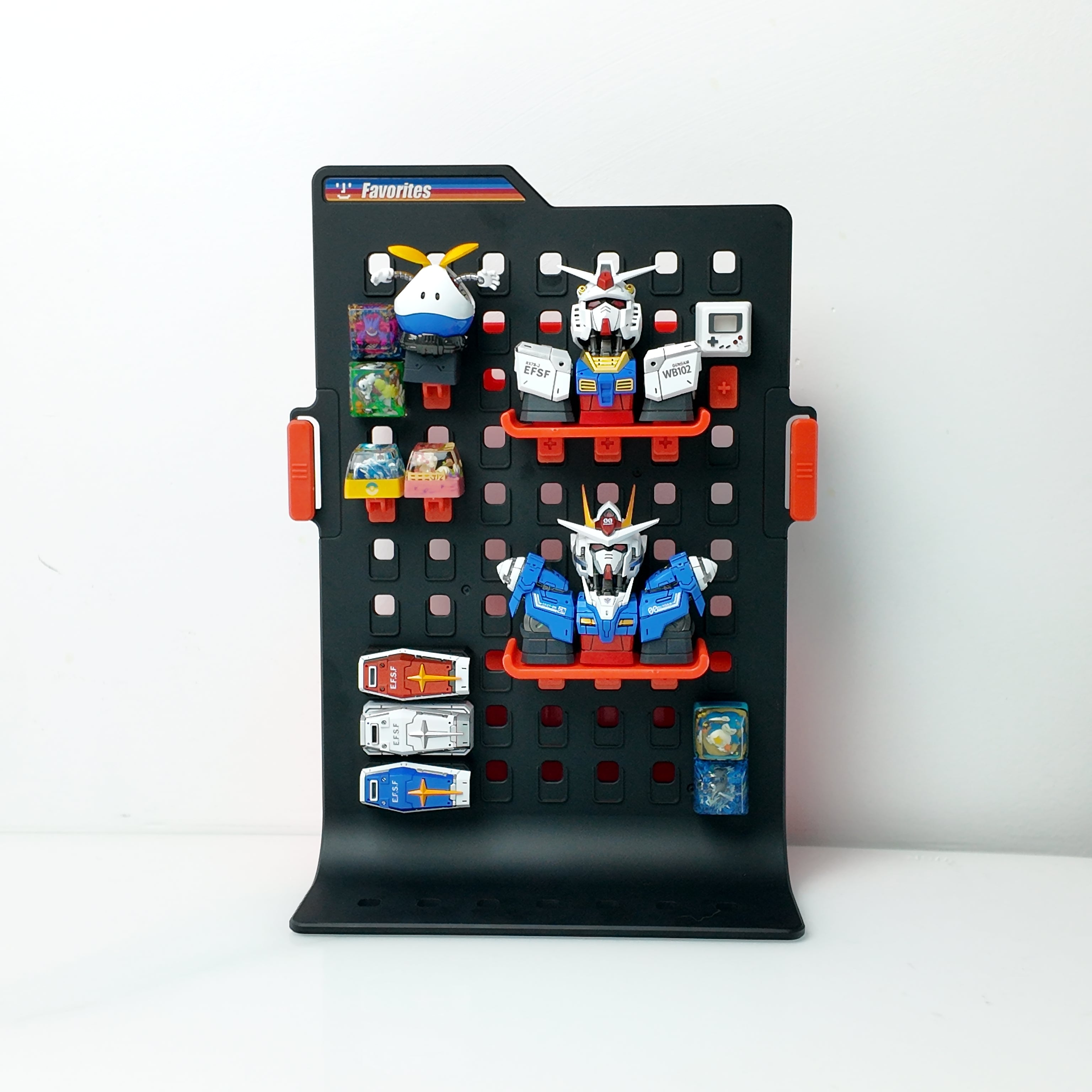 Pegboard Display Box - Versatile Organizer for Custom Keycaps & Collectibles