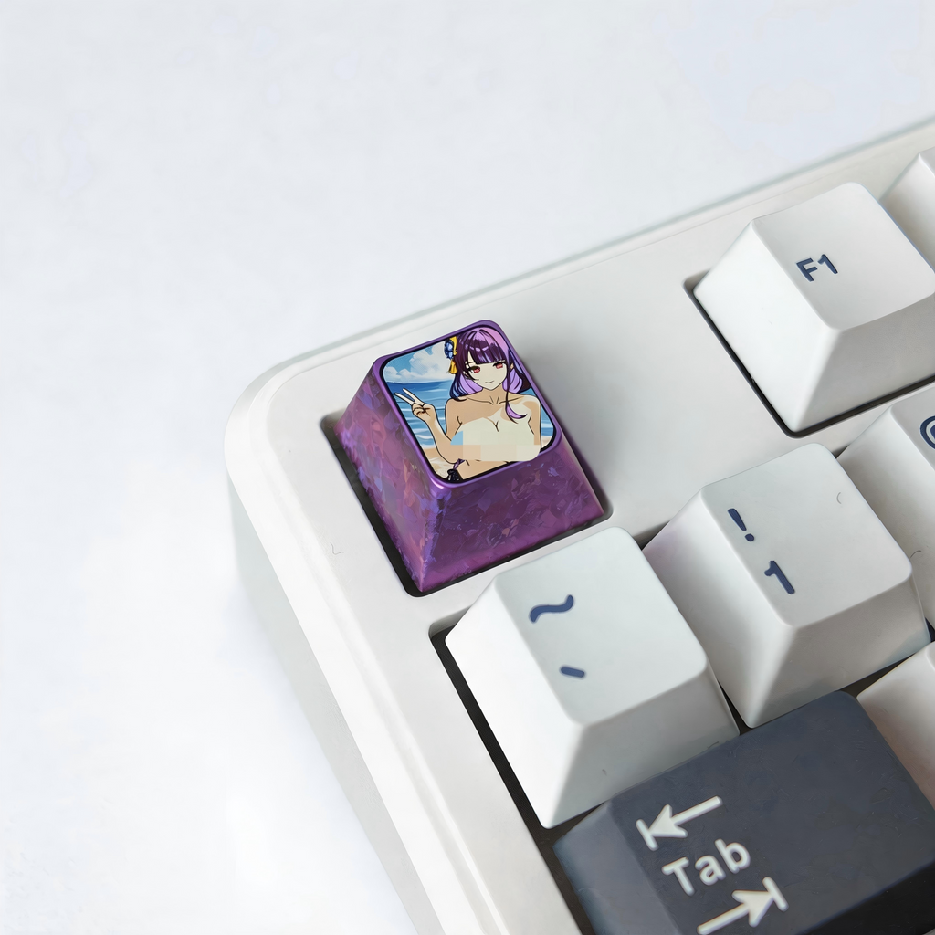 RAIDEN SHOGUN Titanium Keycap | Collectible Artisan Keycap