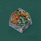 RAYQUAZA Pokemon Artisan Keycap – Handmade Resin Collectible