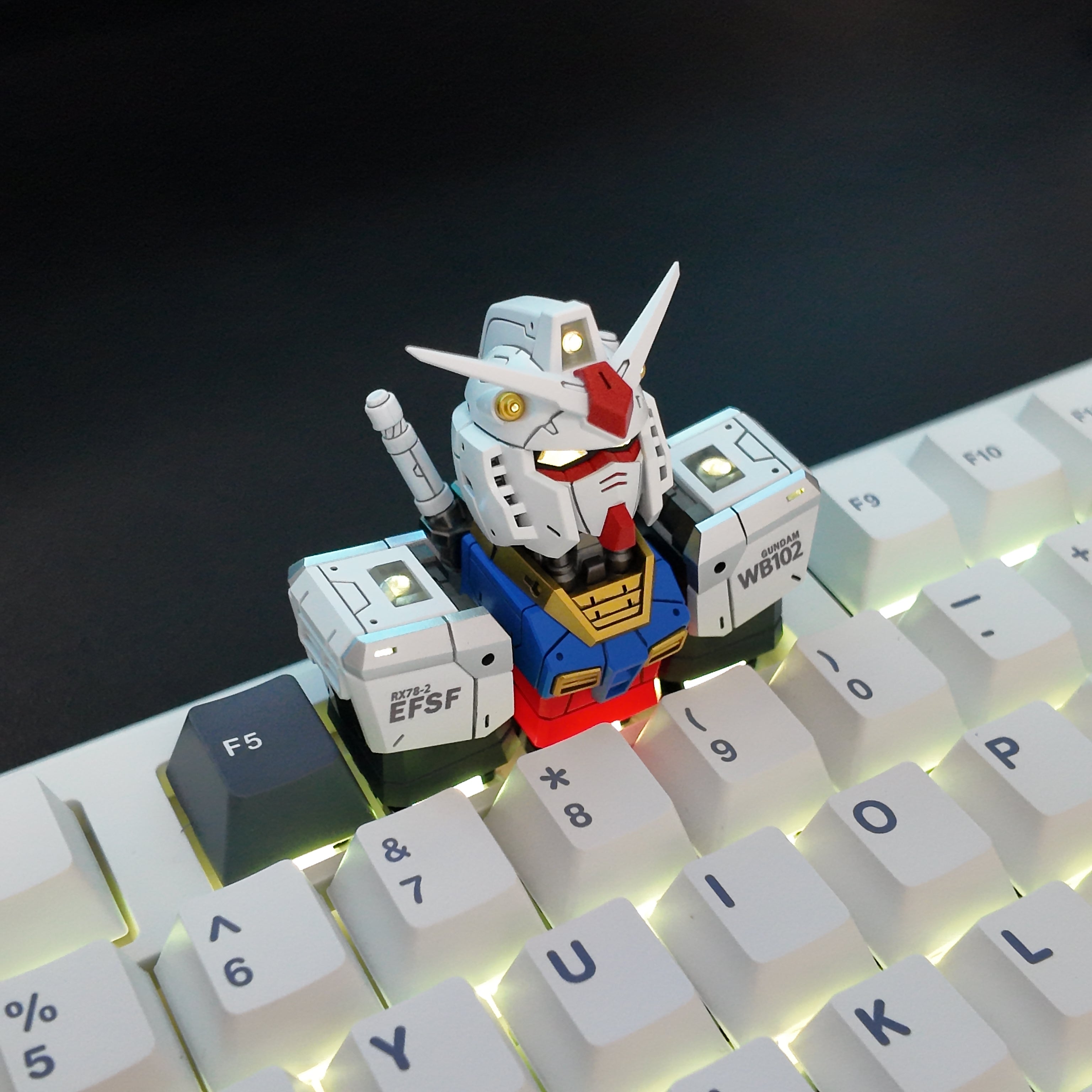 Gundam artisan keycap handmade resin