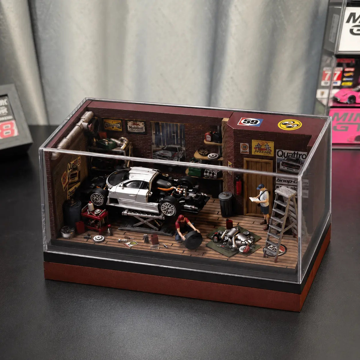 Handmade Repair Garage Diorama