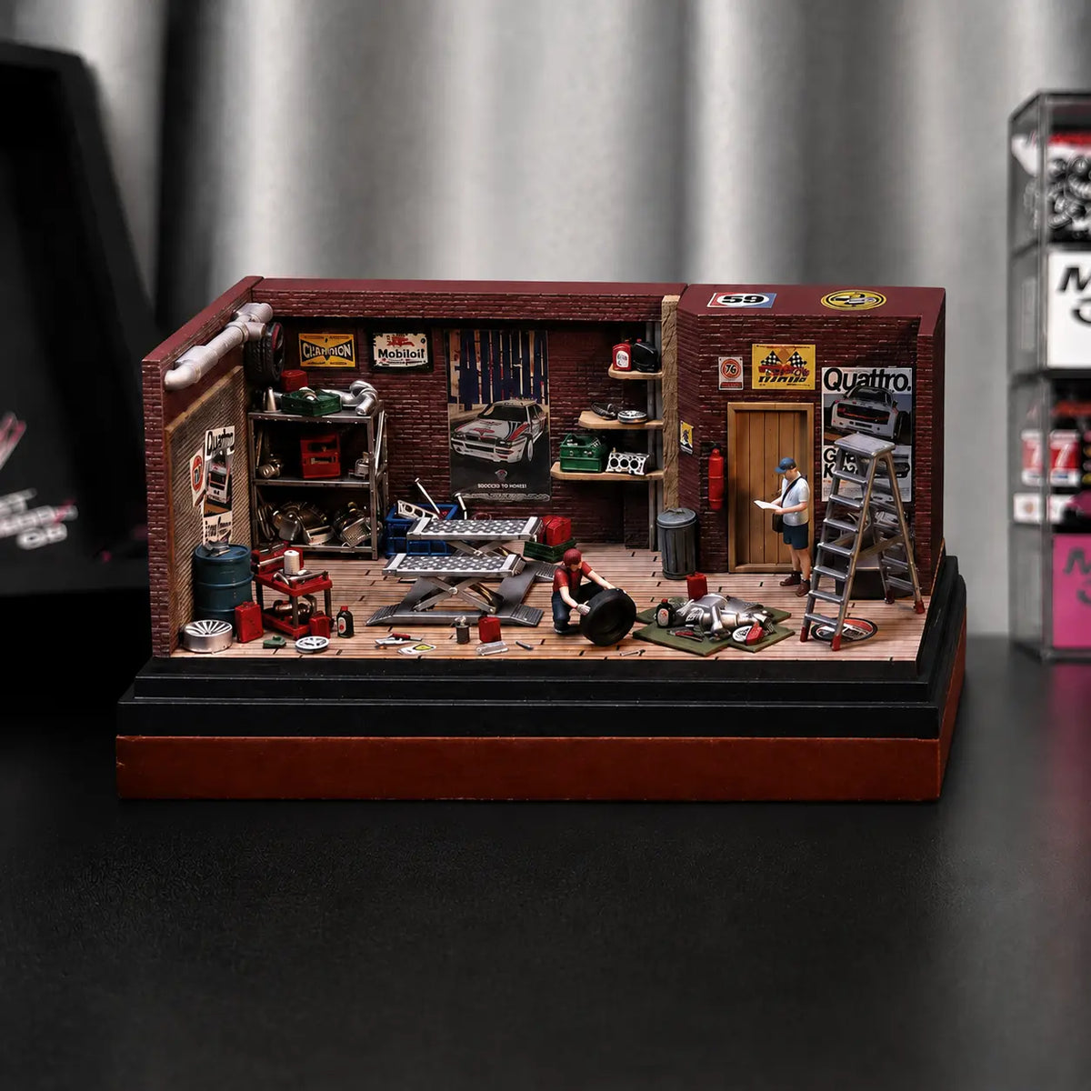 Handmade Repair Garage Diorama