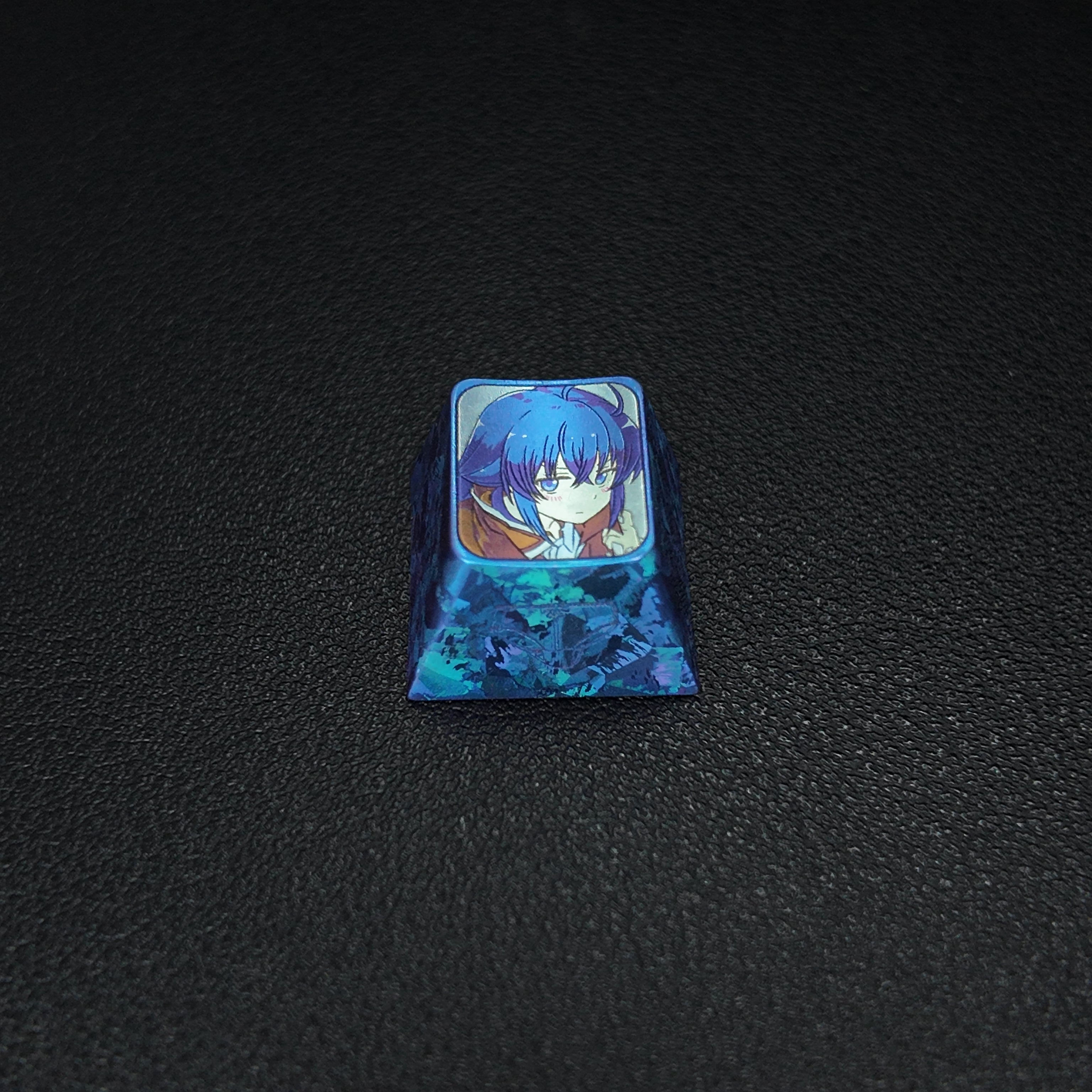 Roxy Migurdia Titanium Artisan Keycap – Metal Collectible