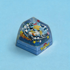 SQUIRTLE  Pokemon Artisan Keycap – Handmade Resin Collectible