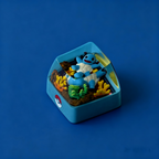 SQUIRTLE2 Pokemon Artisan Keycap – Handmade Resin Collectible