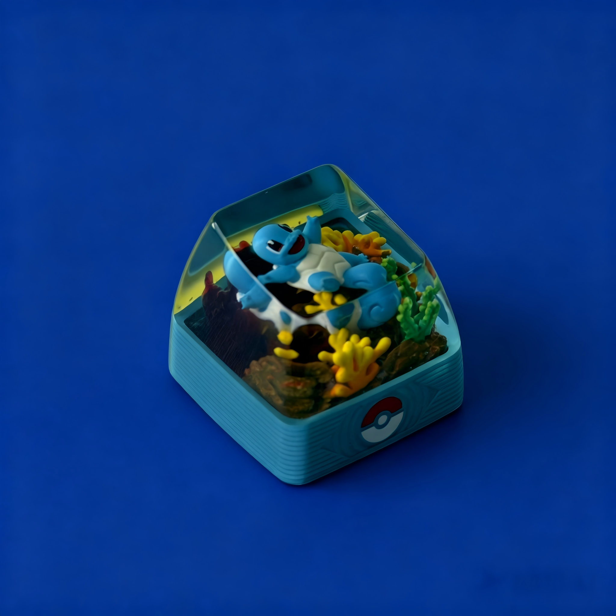 SQUIRTLE2 Pokemon Artisan Keycap – Handmade Resin Collectible