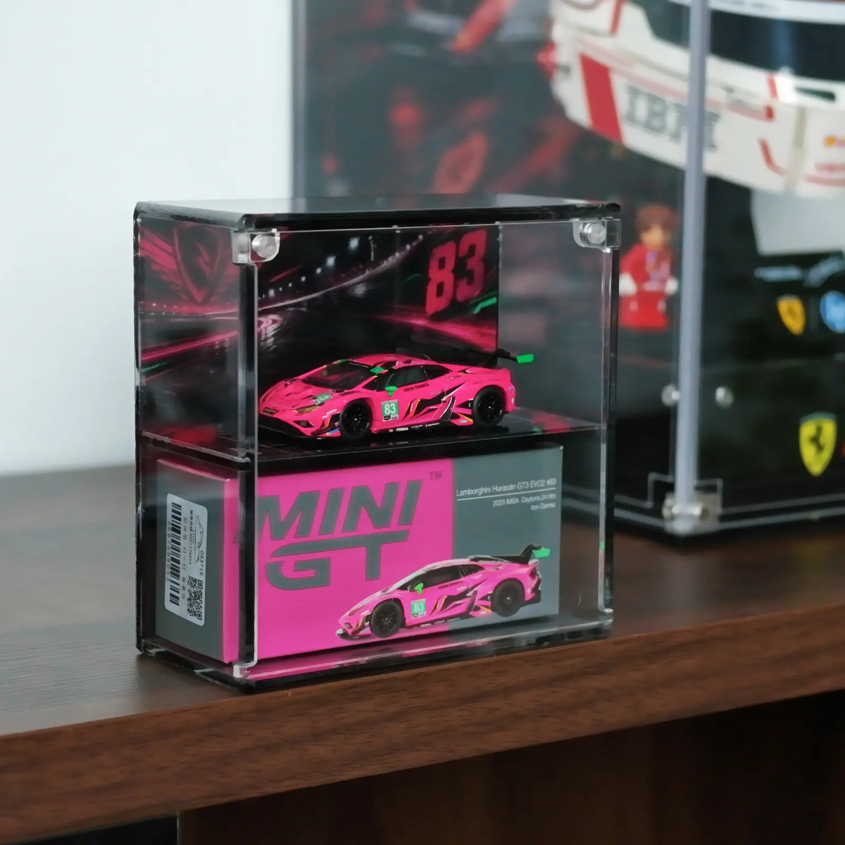 #83 Lamborghini Huracan GT3 EVO2  Iron Dames Acrylic Display Case