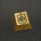 Spain Football Crest Artisan Keycap – Metal Collectible