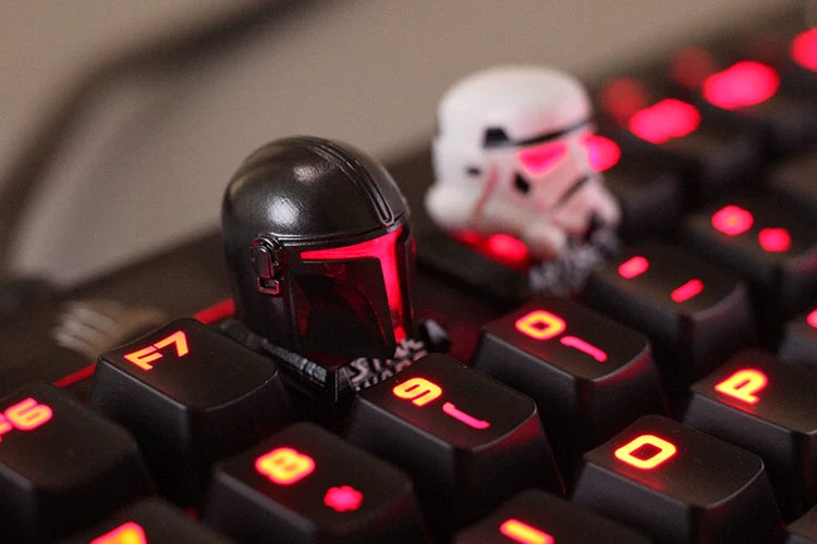 Mandalorian Helmet 3D Artisan Keycap – Resin Collectible
