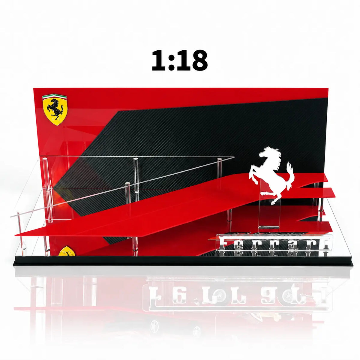Ferrari-Inspired Tiered Showroom Display