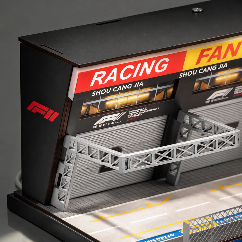 F1 Pit Garage Display Diorama