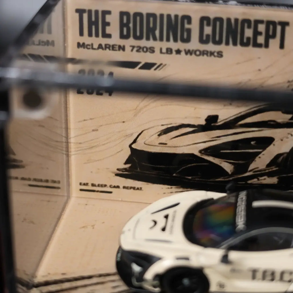 McLaren 720S LB Works The Boring Concept 2.0 Acrylic Display Case