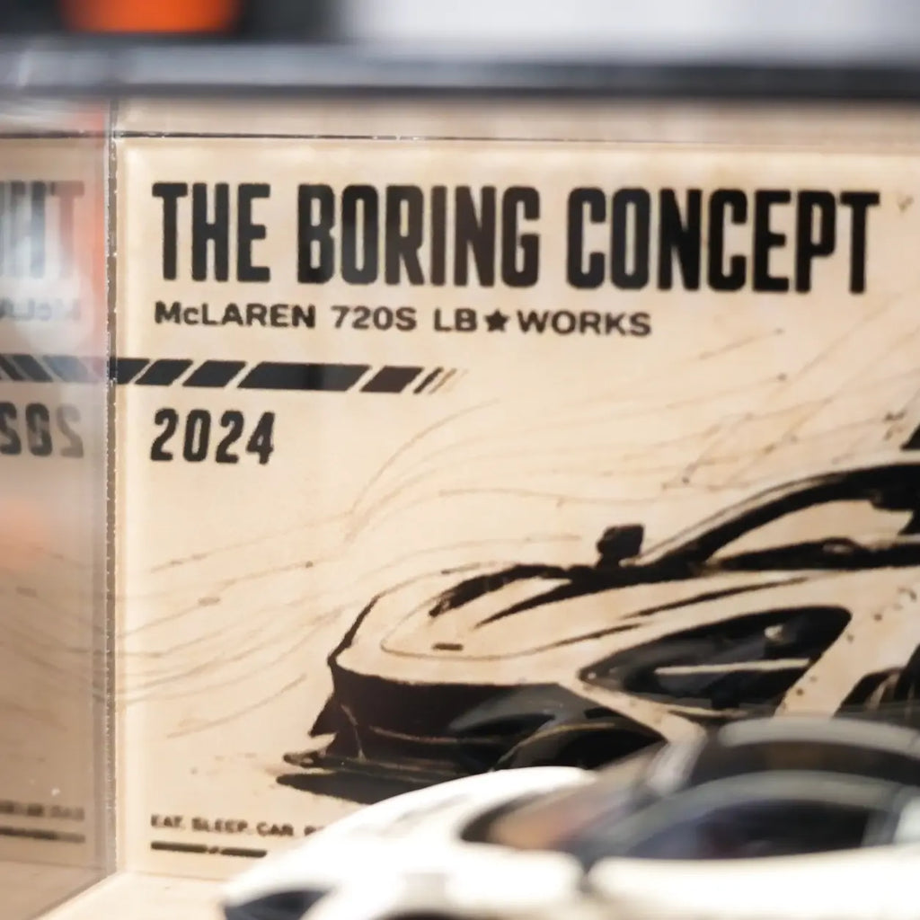 McLaren 720S LB Works The Boring Concept 2.0 Acrylic Display Case