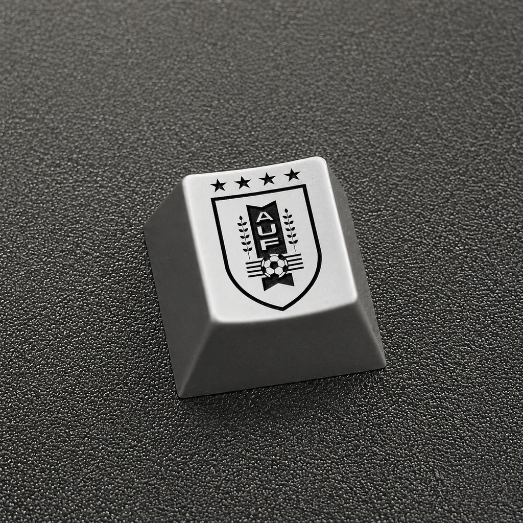 Uruguay Football Crest Artisan Keycap – Metal Collectible