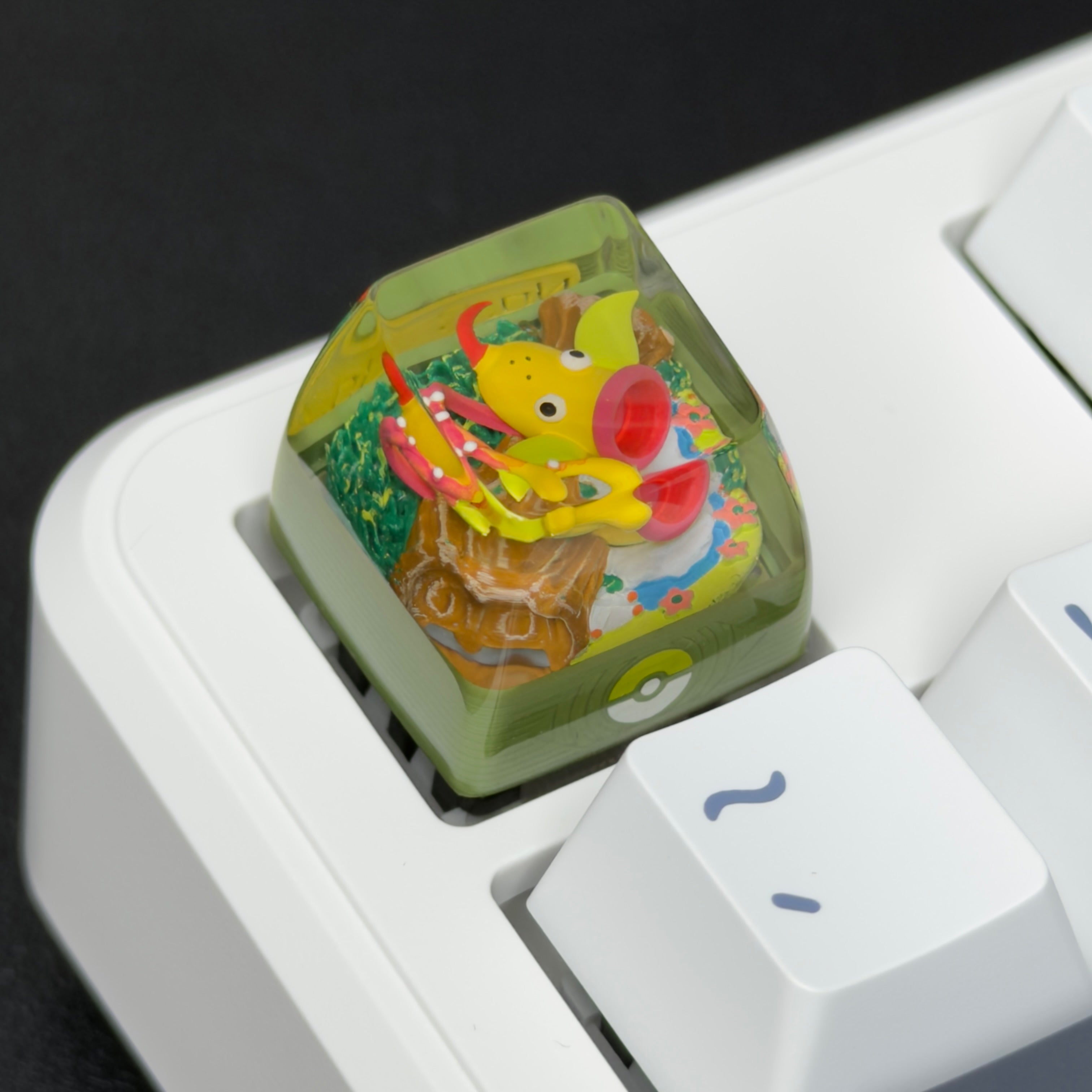 WEEPINBELL Pokemon Artisan Keycap – Handmade Resin Collectible