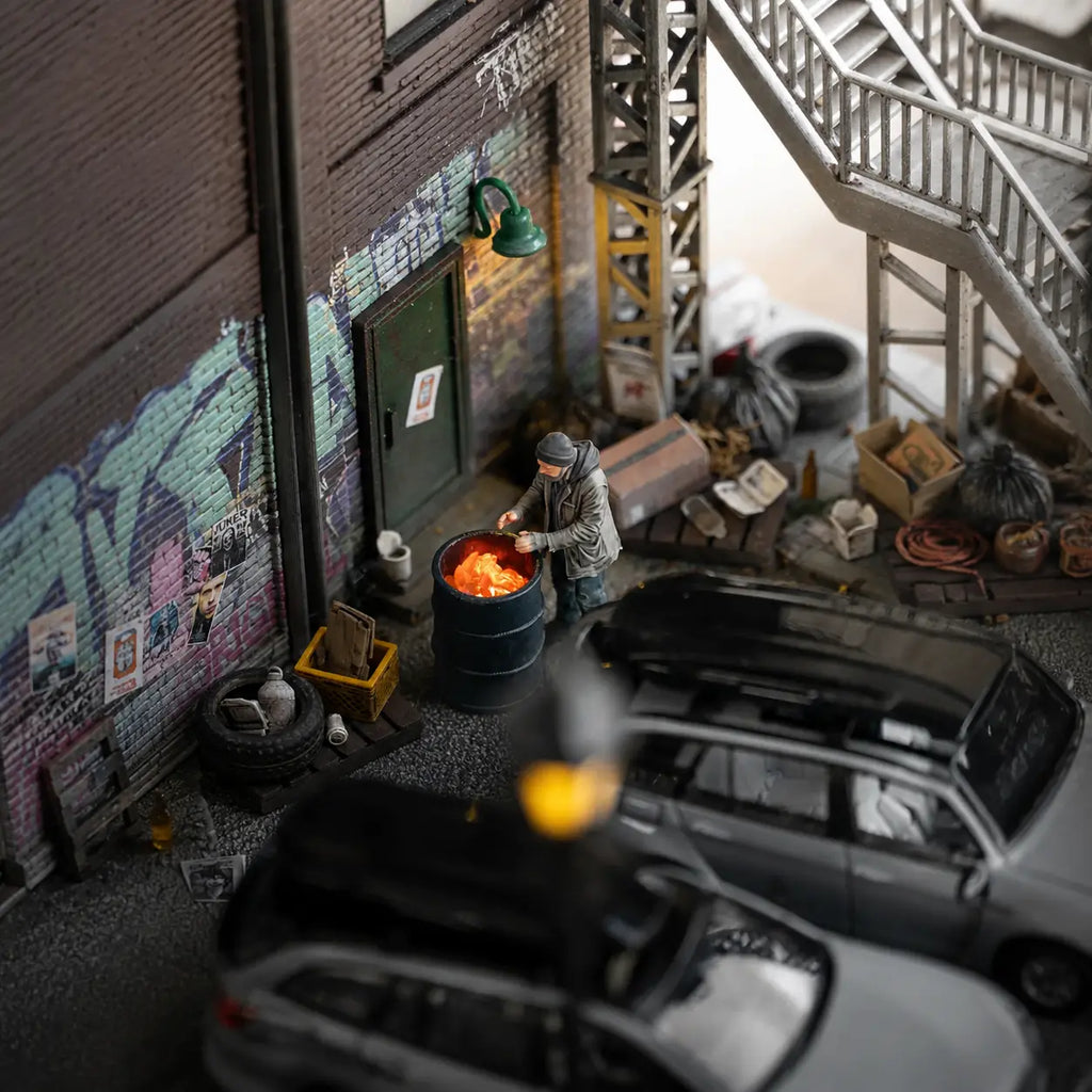 Handmade Dark Alley Diorama