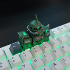 Zaku Light-Up Mecha artisan keycap handmade resin