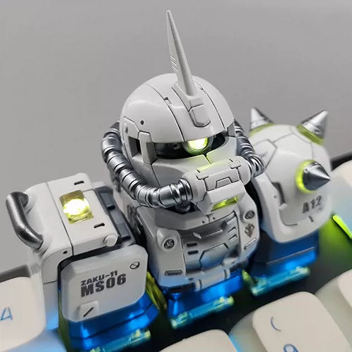 Zaku Light-Up Mecha Resin Keycap | Collectible Artisan Keycap