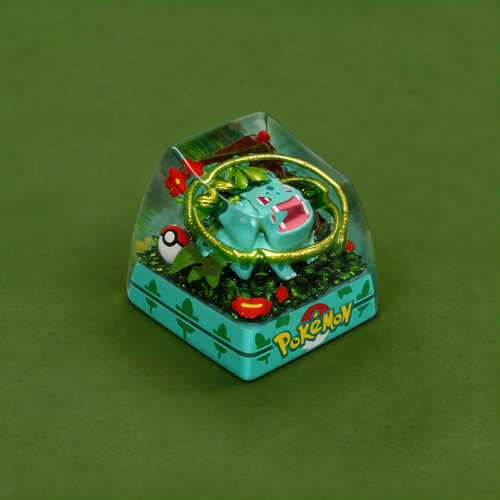 BULBASAUR Resin Keycap | Collectible Artisan Keycap