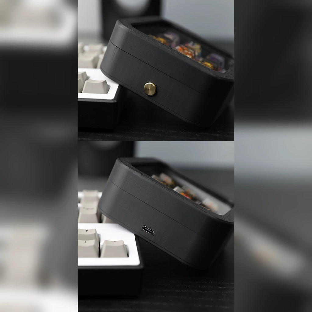 Infinite Dimmable Light 9-Grid Keycap Storage Case