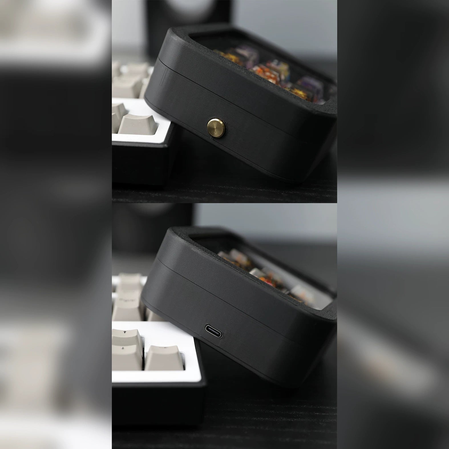 Infinite Dimmable Light 9-Grid Keycap Storage Case