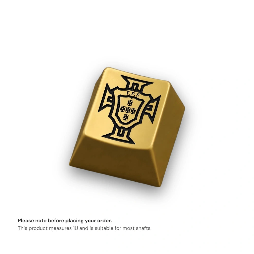Portugal Crest Metal Artisan Keycap |  Collectible Artisan Keycap