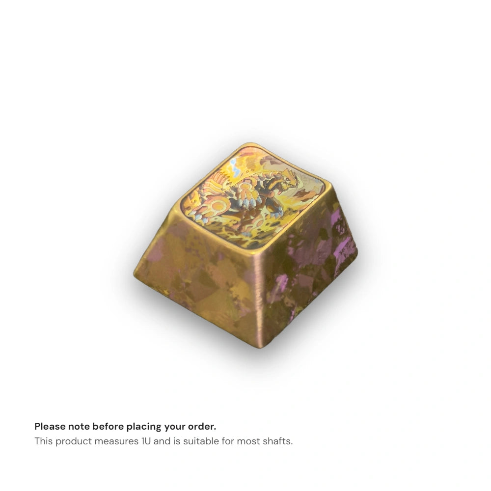 GROUDON Titanium Keycap |  Collectible Artisan Keycap