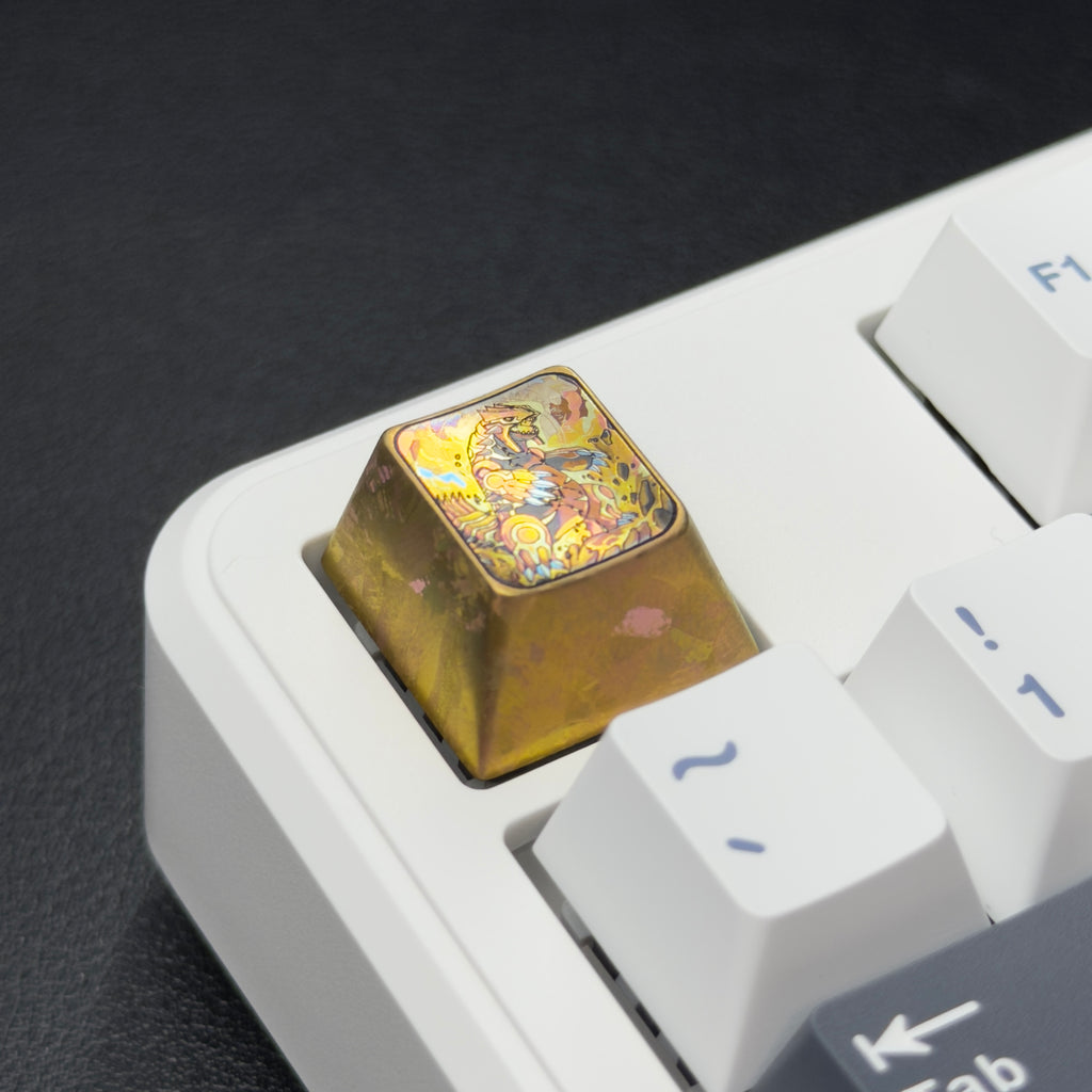 GROUDON Titanium Keycap |  Collectible Artisan Keycap