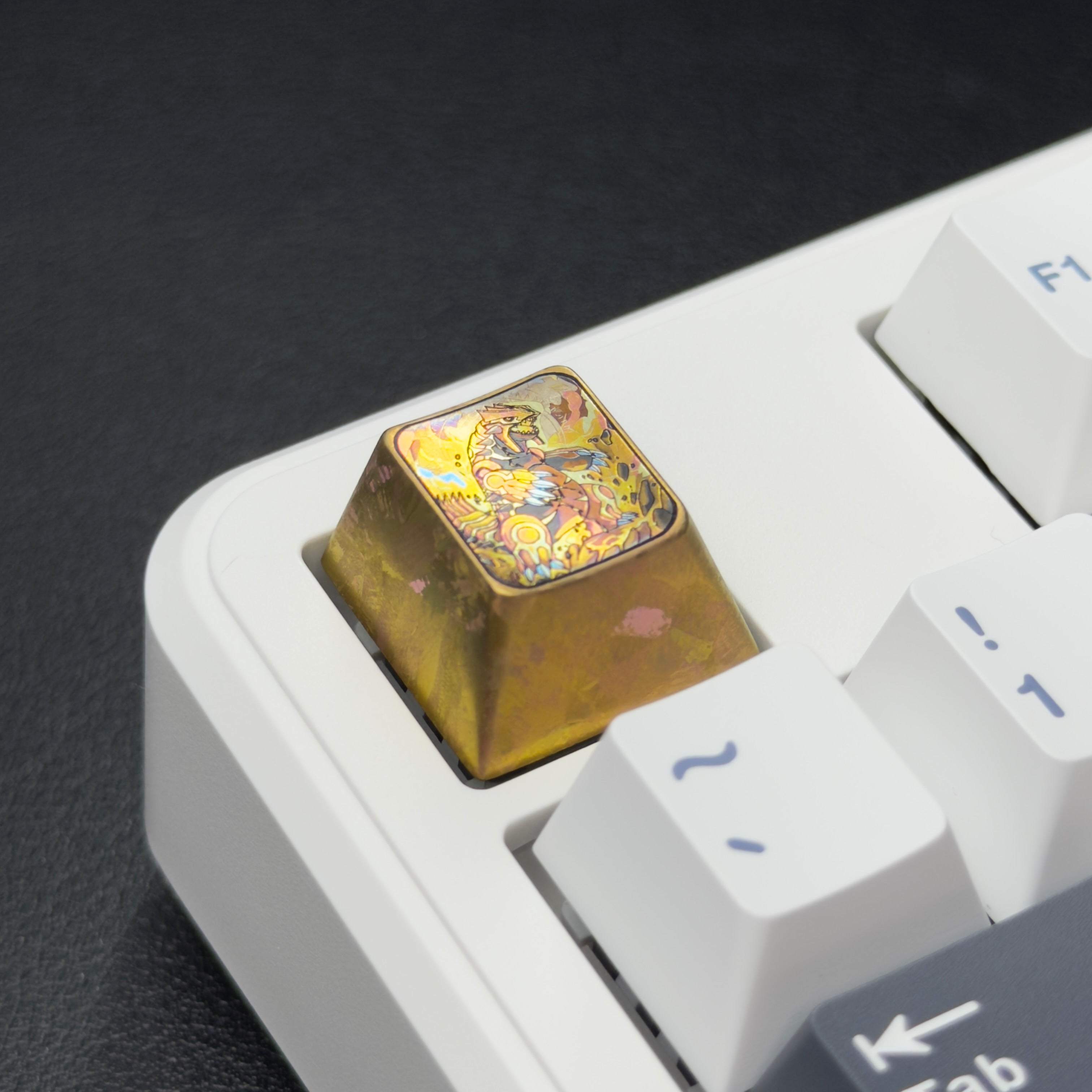 GROUDON Titanium Keycap |  Collectible Artisan Keycap