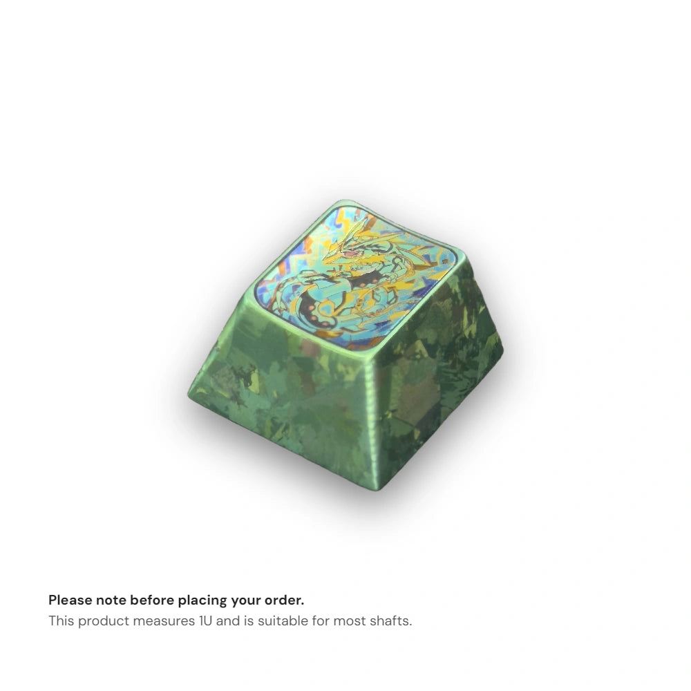RAYQUAZA Titanium Keycap |  Collectible Artisan Keycap