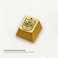 Spain Crest Metal Artisan Keycap |  Collectible Artisan Keycap