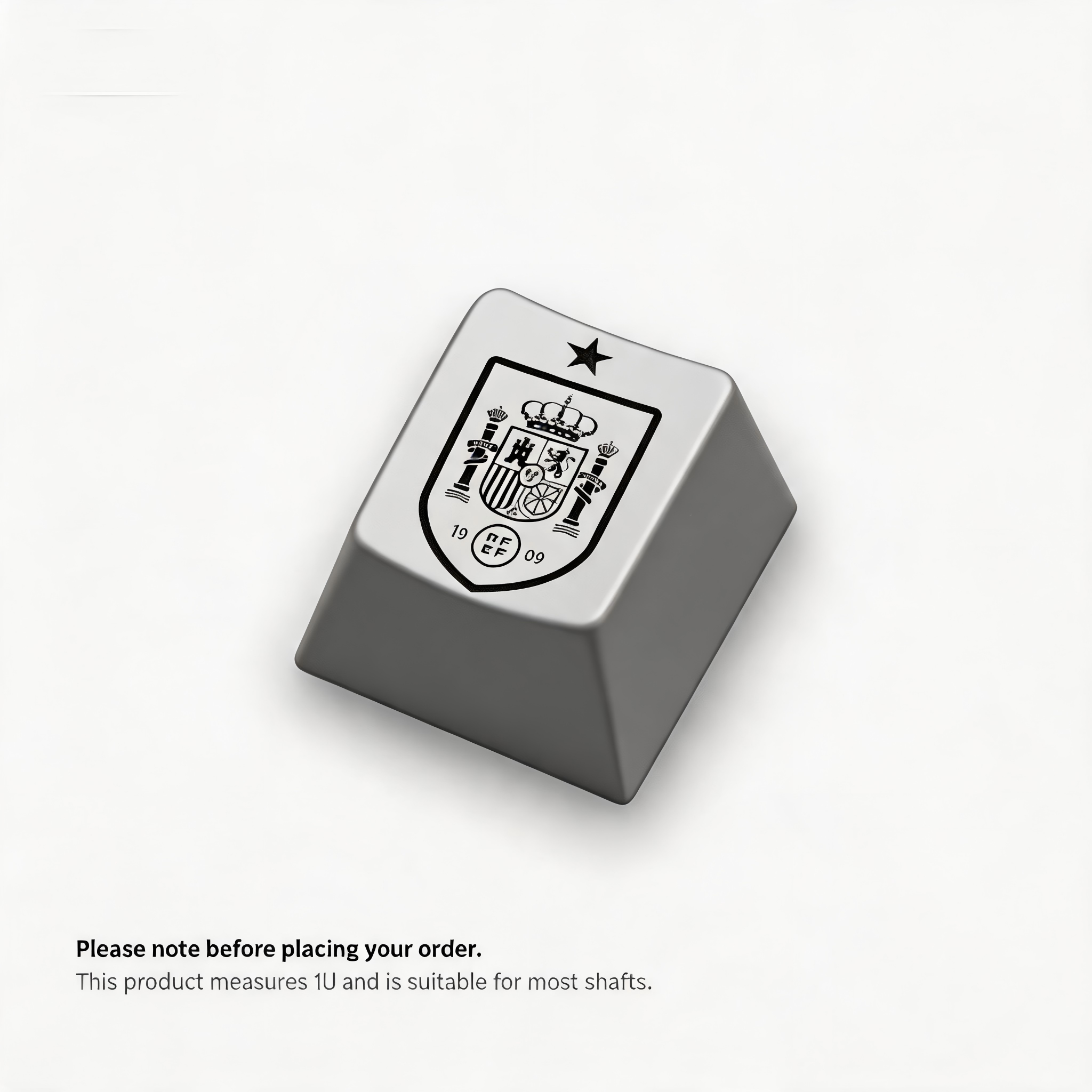 Spain Crest Metal Artisan Keycap |  Collectible Artisan Keycap